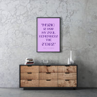 Music Is How My Soul Remembers the Stars Printable Wall Art Poster