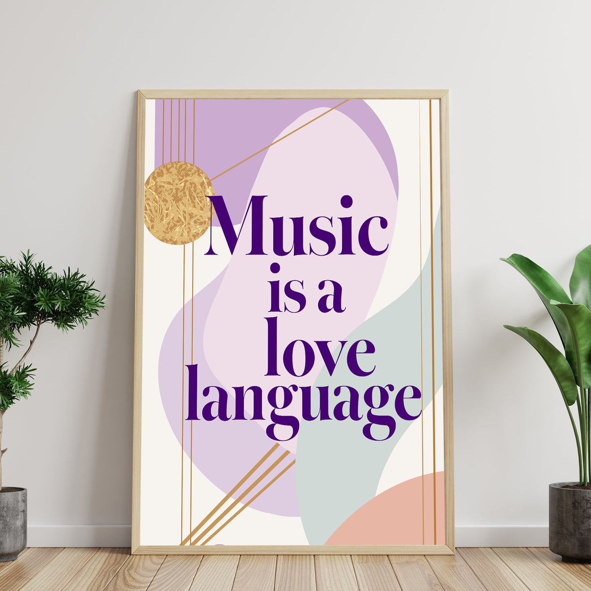 Music Is a Love Language Printable Wall Art Poster
