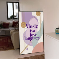 Music Is a Love Language Printable Wall Art Poster