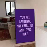 You Are Beautiful and Loved Printable Wall Art Poster