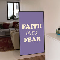 Faith Over Fear Printable Wall Art Poster