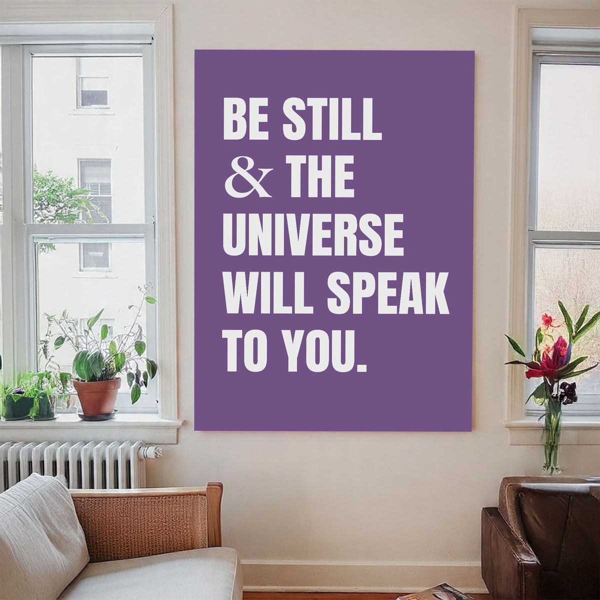Be Still And The Universe Will Speak Printable Wall Art Poster