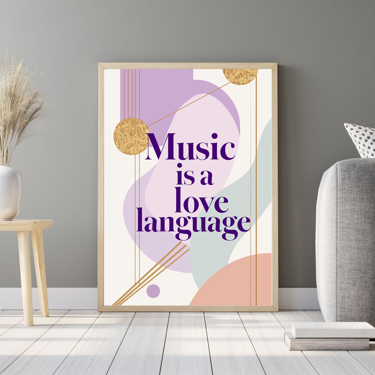 Music Is a Love Language Printable Wall Art Poster