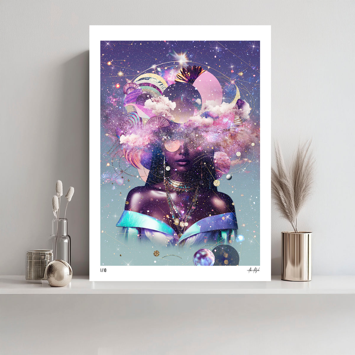 Safina Goddess of the Celestial Seas & Stars Giclée Print