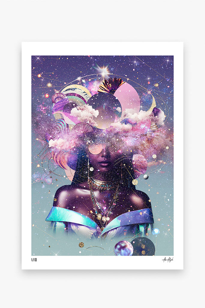 Safina Goddess of the Celestial Seas & Stars Giclée Print