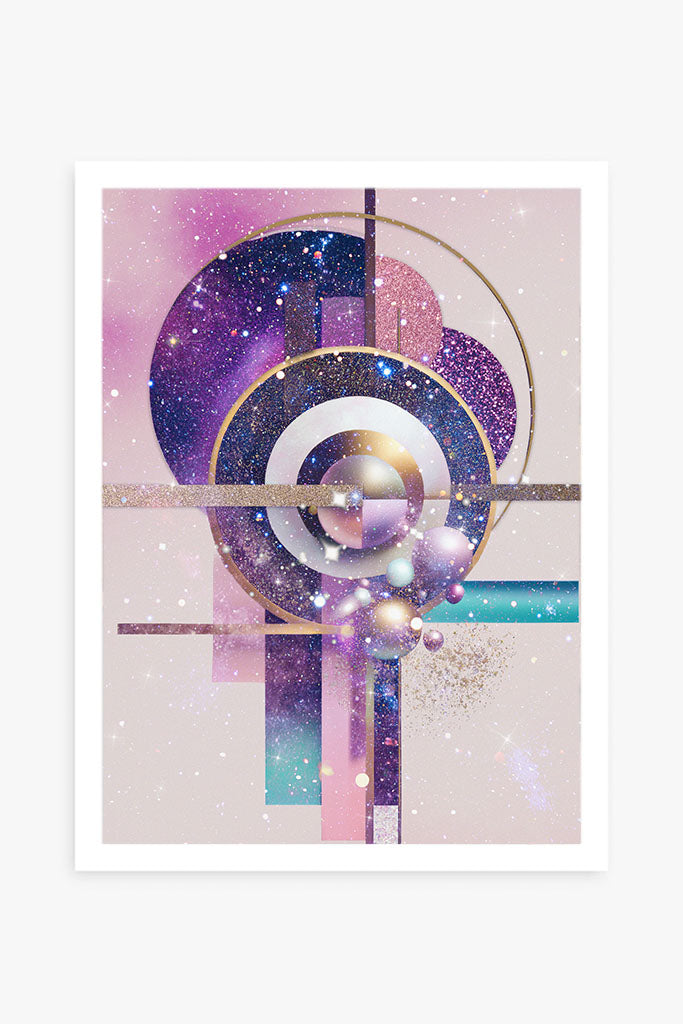 Cosmic Harmony – Shine Like the Universe Is Yours Poster Print